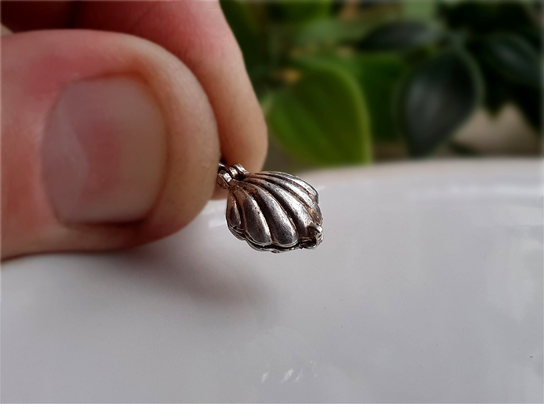 Silver Shell Charm - Etsy