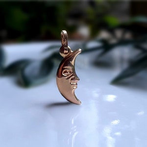 Genuine Vintage 9ct Gold Moon Charm, 9ct Gold Puffed Charm, 9ct Gold Star Charms, 9ct Moon Charms, 3D Puffed Gold Charms  a