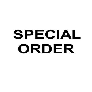 May include: Bold black text on a white background reads "SPECIAL ORDER". The text is centered and in a sans-serif font. The image is a simple graphic, suitable for use in e-commerce or retail settings.