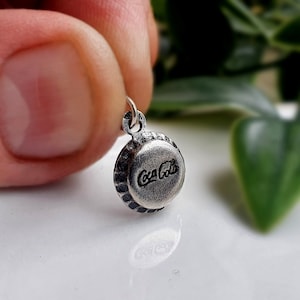 LAST ONE! Vintage Sterling Silver Coca Cola Bottle Top Charm,Silver Bottle Top Charms, Silver Coca Cola Bottle Charm,Silver Cola Charm r