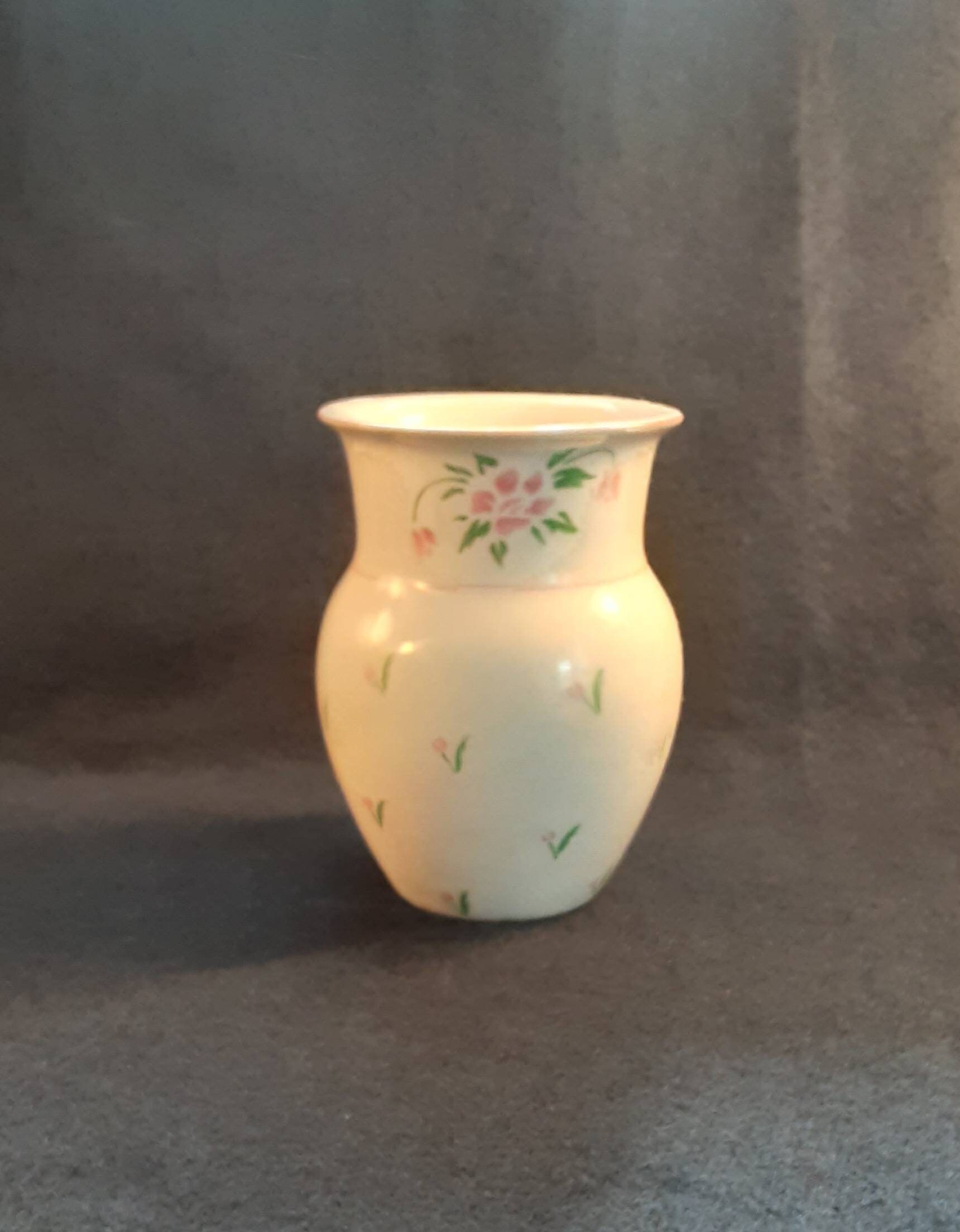 Vintage 1985 Teleflora Pink Flower Vase from Portugal. Etsy