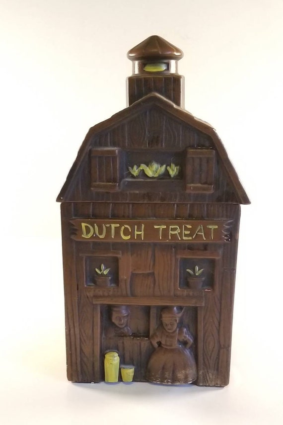 Mccoy Pottery Dutch Treat Cookie Jar Or Canister Barn Farmers Etsy