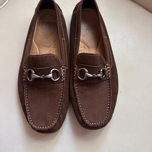 Men\'s Dark Brown Suede Slip-On Loafers with Silver Bit Accent Vintage 71hZbUgbnHL._AC_UY1000_.jpg main image 3