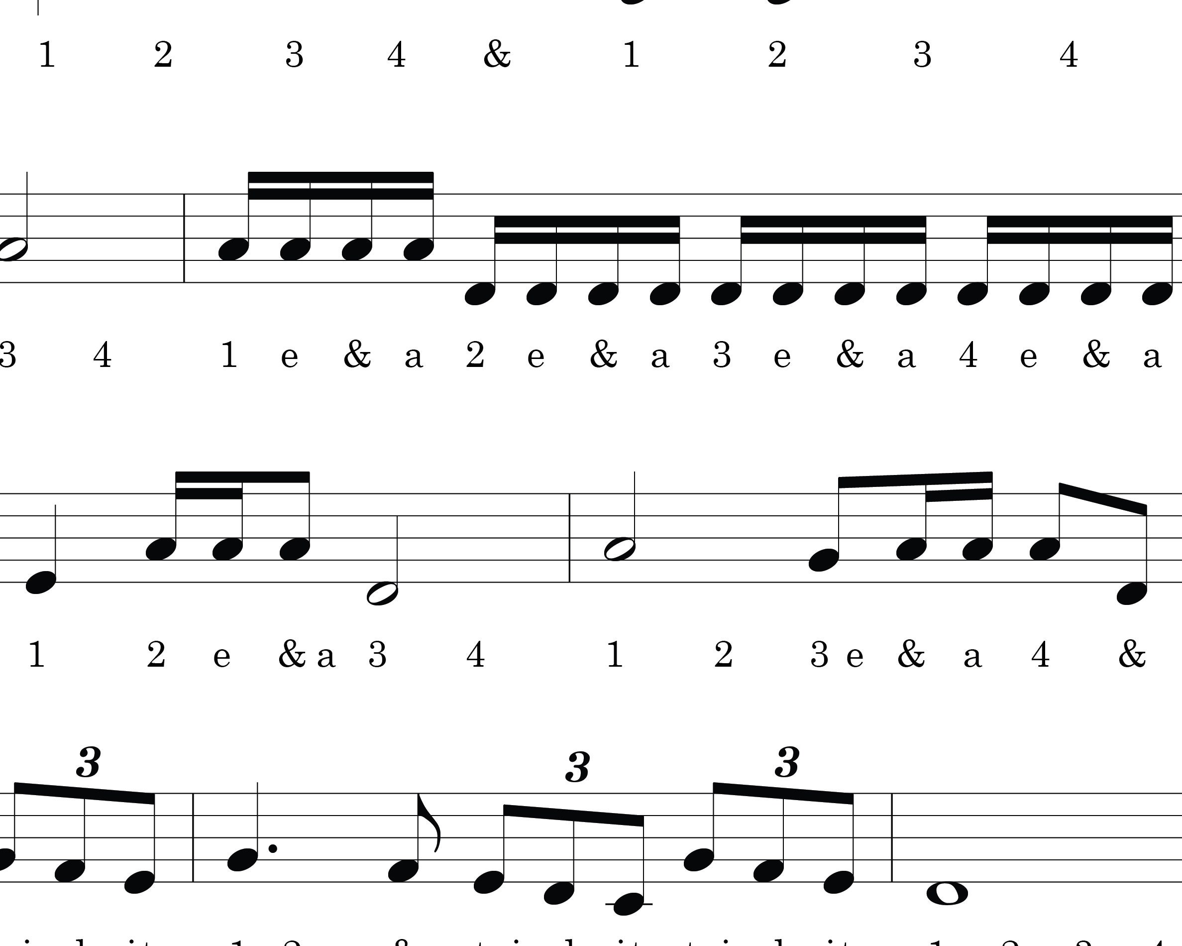 PRINTABLE Music Timing Reference Poster Download Etsy