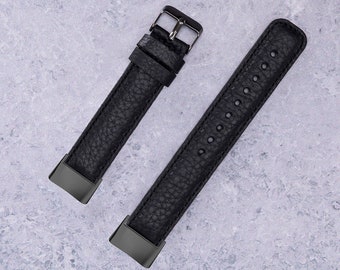 Fitbit Charge 6 5 4 3 Watch Band Men, Leather Fitbit Charge 6 Band Women, Classy Black Fitbit Charge 5 Strap, Fit Bit Charge 4 Watch Band