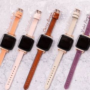 Fitbit versa leather watch bands hotsell