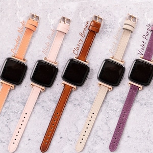 Fitbit Versa 4 Bands Women, Fitbit Versa 3 2 1 Band, Leather Fitbit Sense 2 Strap, Fitbit Sense Watch Band Girls, Beaded Fitbit Lite Strap