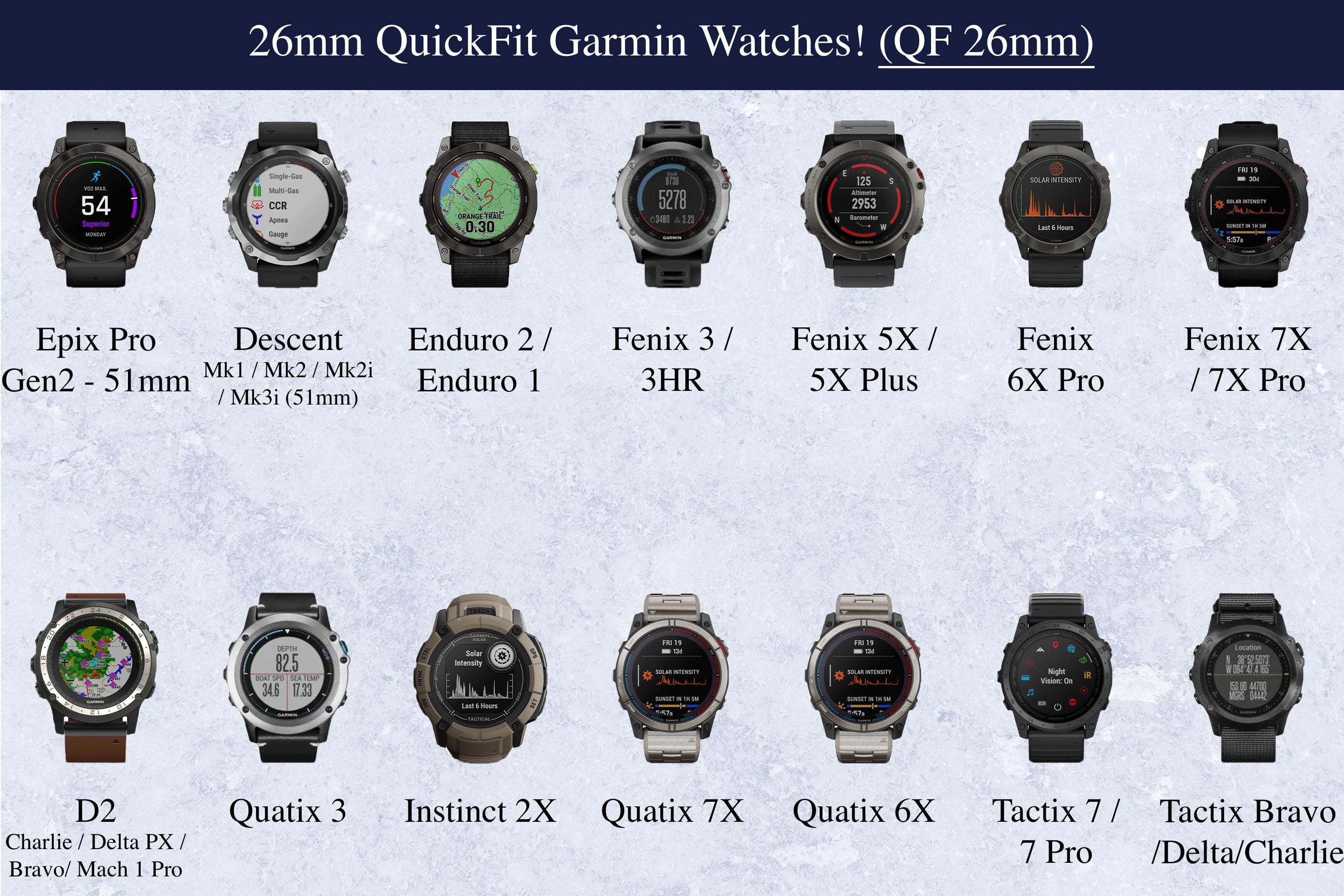 Leather Garmin Watch Bands, Garmin Fenix 8 7, Quatix 7 6, Instinct