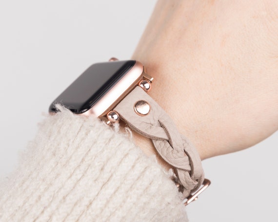 Braided Beige SE, 9 Women 42mm Apple Watch Etsy Band for 7 45mm Mother - 8 5 Series 6 Women, 40mm Gift 3 Sweden for 38mm Apple 41mm Her, Band 44mm 4 Girl