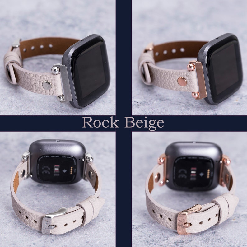 Fitbit Versa 4 3 2 1 Bands Women Leather Fitbit Sense 2 Etsy