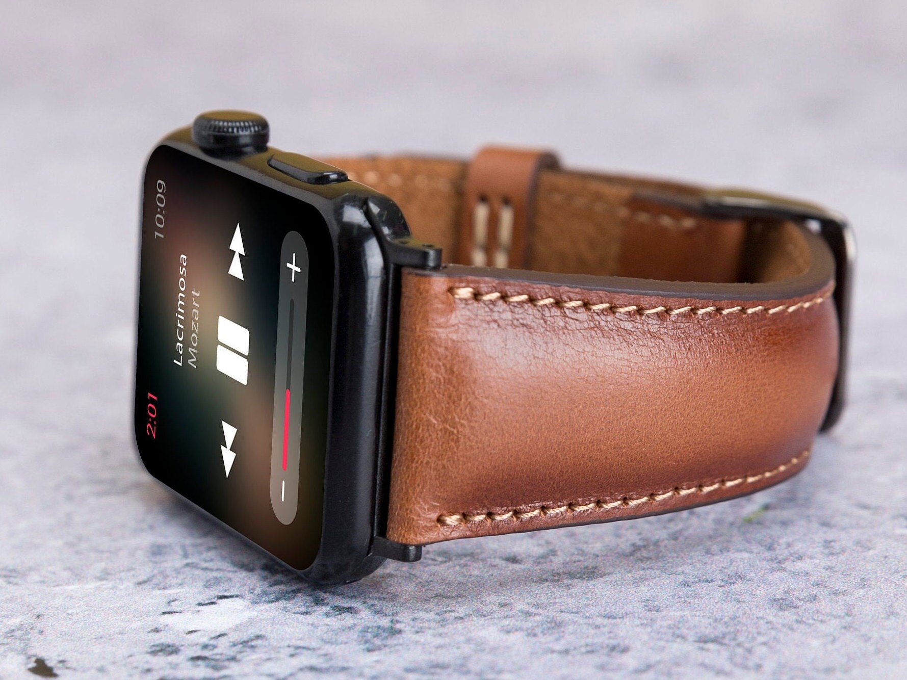 Correa de metal de cuero compatible con Huawei Watch Fit Band
