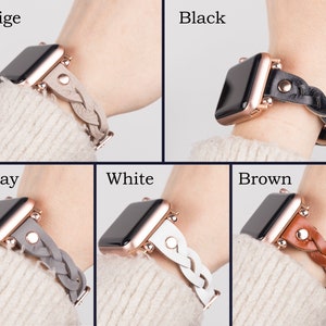 Google Pixel 3 Watch Band Women, Leather Google Pixel 2 Watch Band Her, Braided Pixel Band Girlfriend Wife, Beaded Replacement Android Band