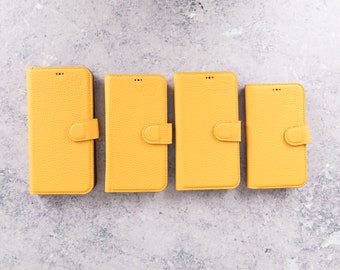 Leather iPhone 16 Pro Max Case Women, iPhone 15 Wallet Case for