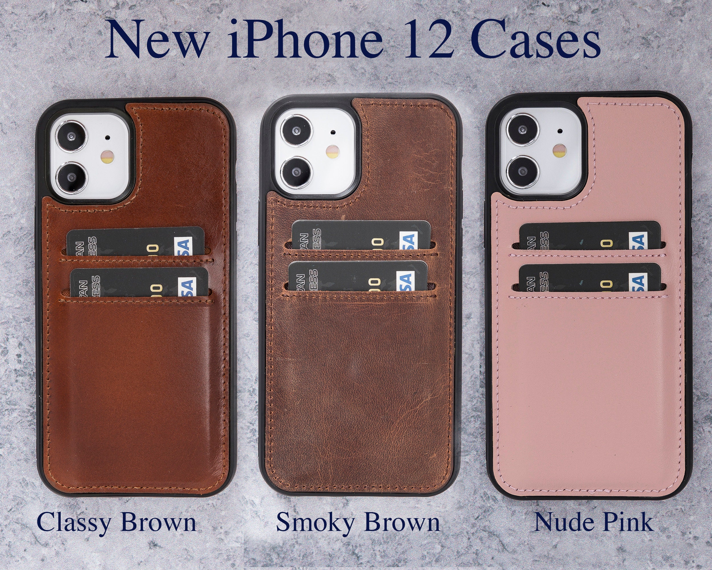Leather Apple Iphone 12 Case Men Iphone 12 Pro Back Cover Etsy