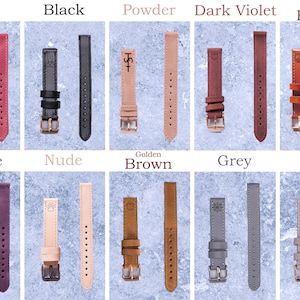 14mm Leather Garmin Lili 2 Watch Band for Women.