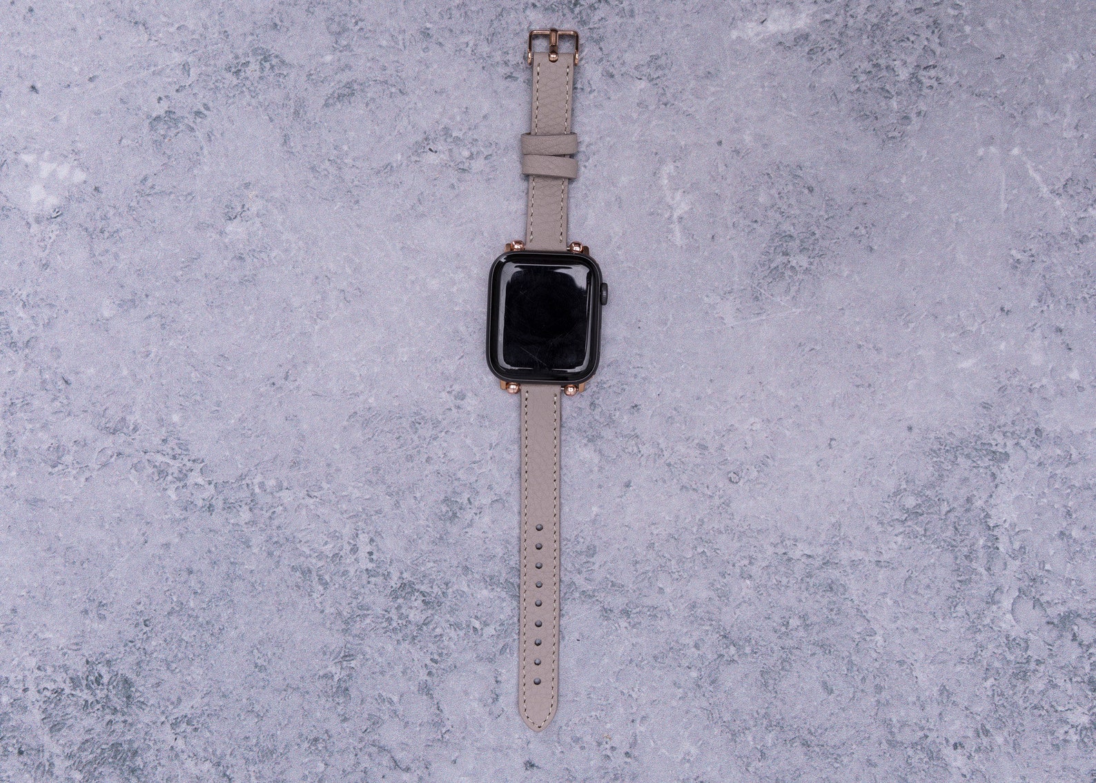 Dark Beige Glazed Apple Watch Band