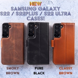 Für Samsung Galaxy S24 S23 S22 Ultra Plus Fall Uni Leder Armband halter  ultra dünne matte