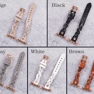 Cinturino per Fitbit Versa 4 3 2 1 da donna, cinturino in pelle per Fitbit Sense 2 da donna, cinturino intrecciato per Fitbit Sense da ragazza, cinturino con perline per Fitbit Lite immagine 6