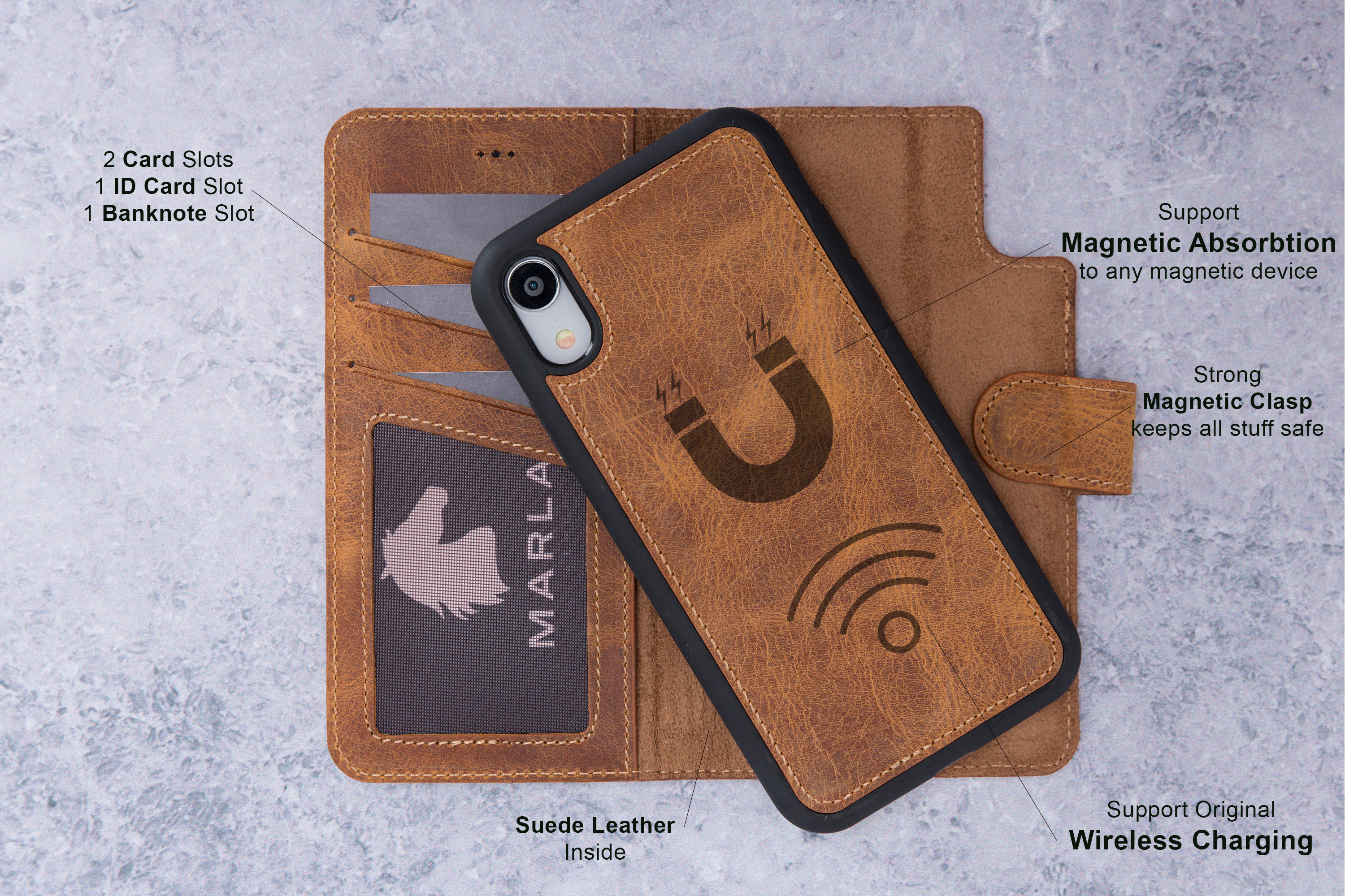 Burkley Magnetic Detachable Leather Wallet iPhone X case review - The  Gadgeteer