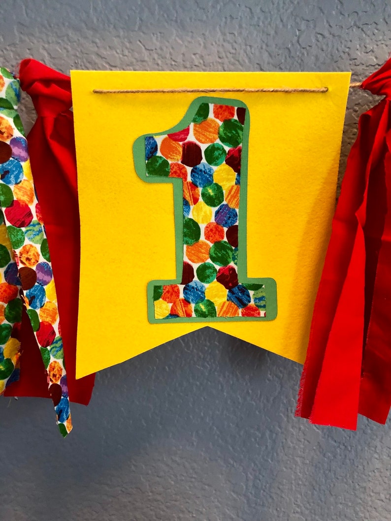Very Hungry Caterpillar birthday high chair banner one Birthday banner fabric banner photo prop back drop 1st Birthday Party photo props