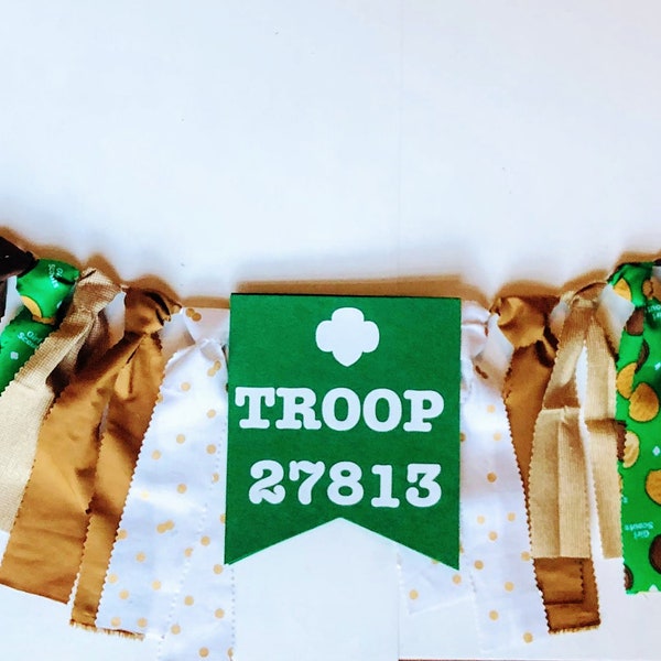 Girl Scout Troop Banner, Girl Scout Cookie Banner, Girl Scouts, Girl Scout Sign, Girl Scout Cookie Sign, Girl Scout Troop, Girl Scouts