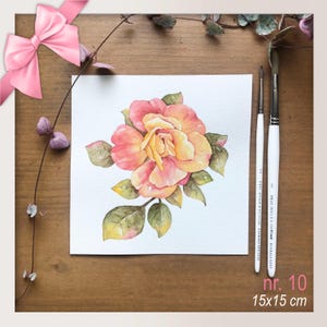 IM ANGEBOT – Kleine florale Aquarelle | Minipreis, Handwerkerwert, Geschenkidee, Freundin, Mutter, Geburtstag