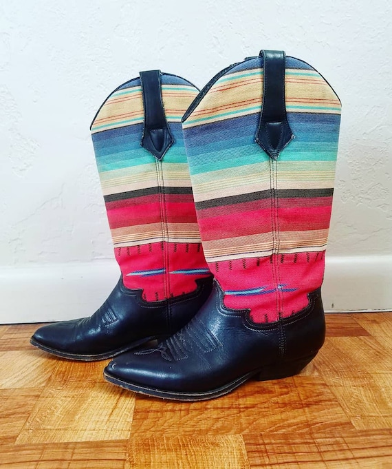 colorful cowgirl boots