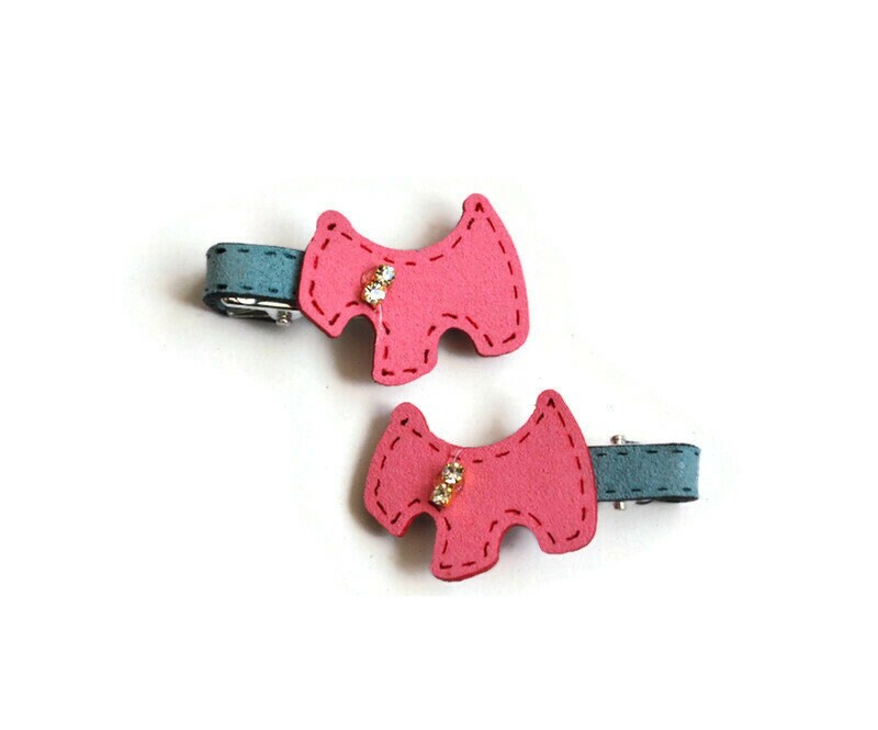 Scottie Dog Hair Clips x2 Crocodile Clips Hair Accessory Etsy 日本