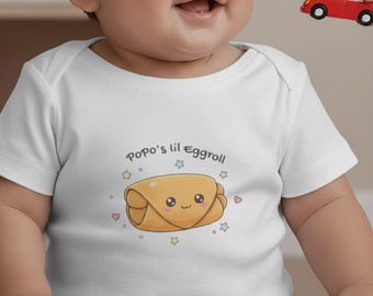 PoPo's Lil Eggroll Shirt - Kawaii Chinese Food Tee, Funny Grandchild Gift