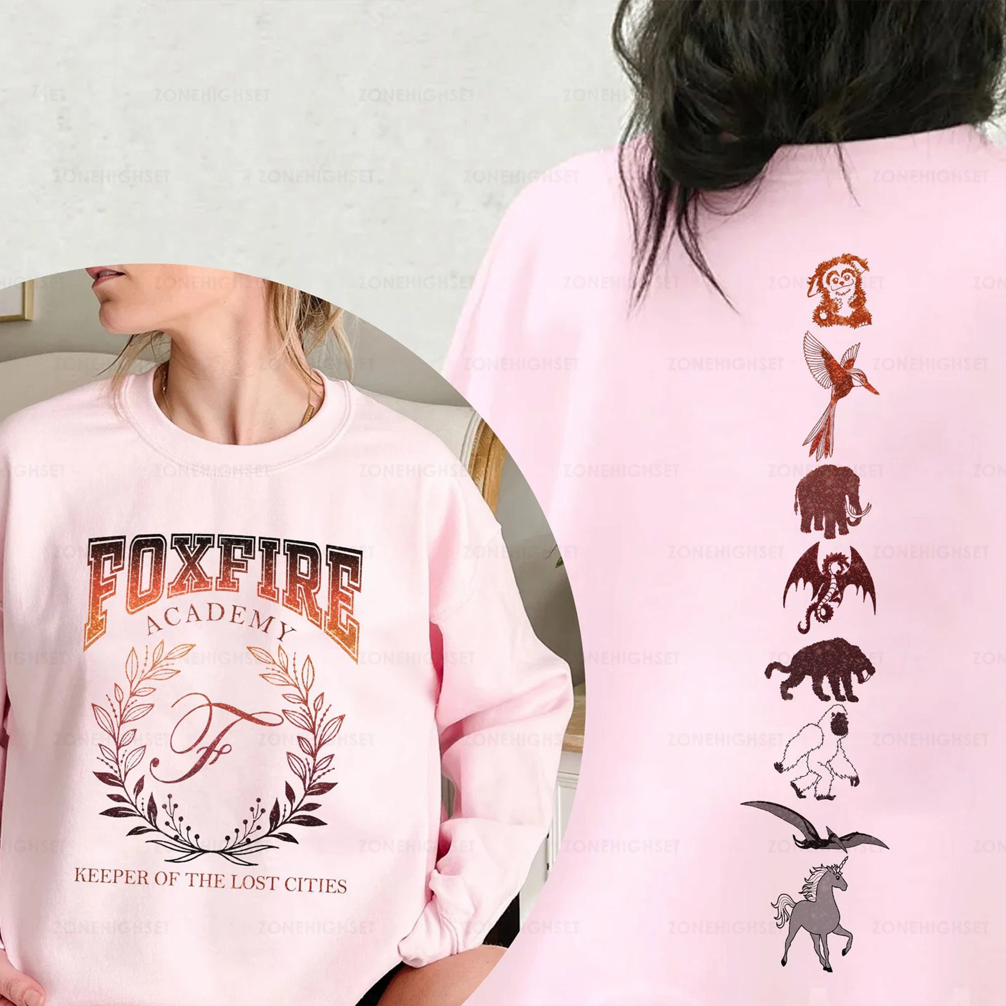 Discover Foxfire Academy Sweatshirt, Lost Cities Keeper Sweatshirt, Keeper Of The Lost Cities Symbols Sweatshirt