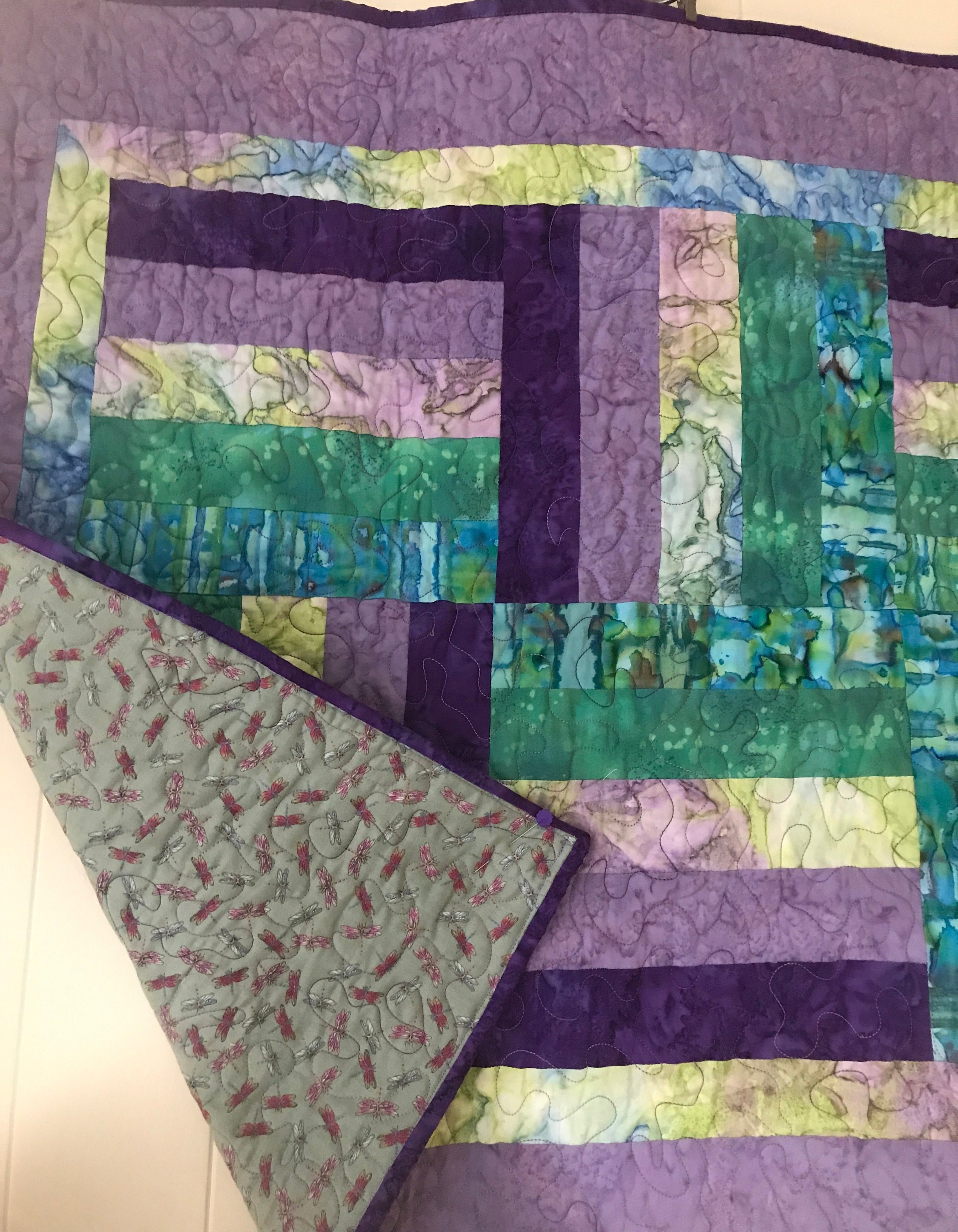 Rail Fence Baby Quilt - Etsy