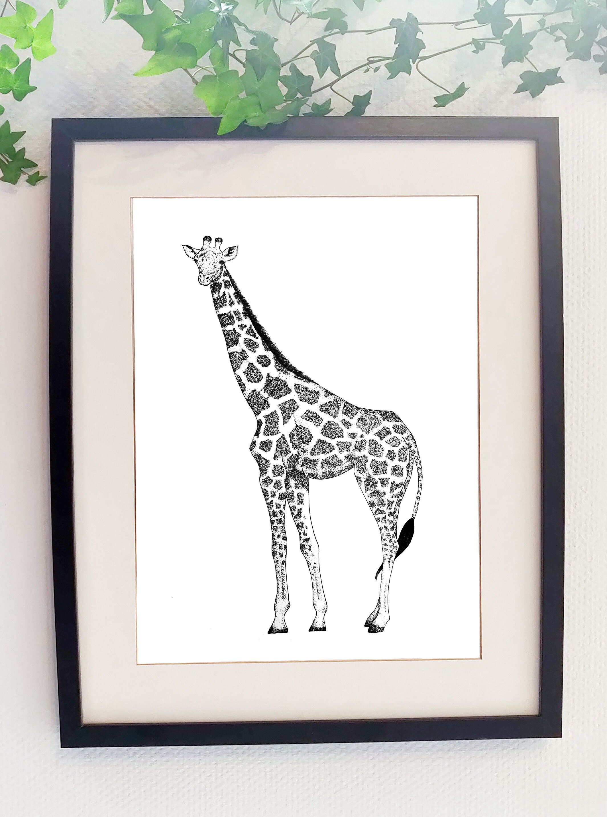 Affiche Girafe Print Giraffe Savane Afrique Africa Cnv