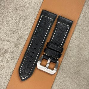 Handgemaakte leren horlogeband in Panerai-stijl