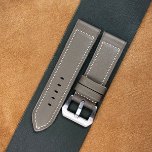 Handgemaakte leren horlogeband in Panerai-stijl