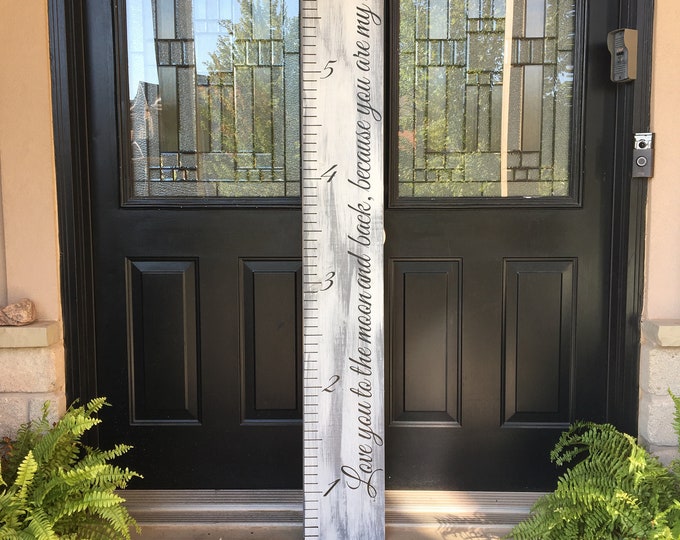 Growth Ruler, Wooden Growth Chart, Growth Chart, Baby Shower Gift ...