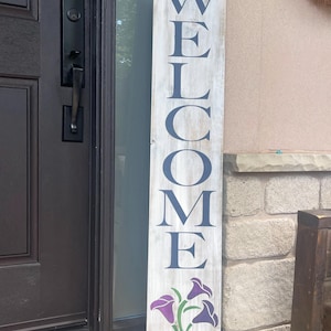 5ft Welcome Porch Sign, rustic sign, porch decor, wood sign, wood porch sign, housewarming gift, teacher gift