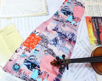 Violin viola case PREMIUM printed silk bag, cover
