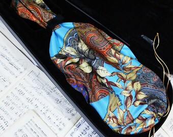 Italian Silk Violin Bag: Colorful Protective Case Cover