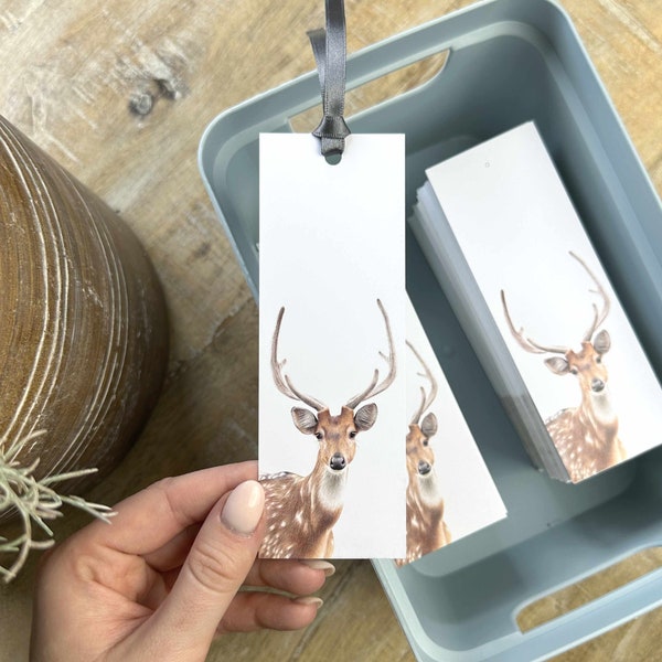 Spotted Deer Bookmark | Deer Bookmark | Stag Bookmark | Animal Bookmark | Bookmark | Wildlife Bookmark | Book Lovers | Book Gift