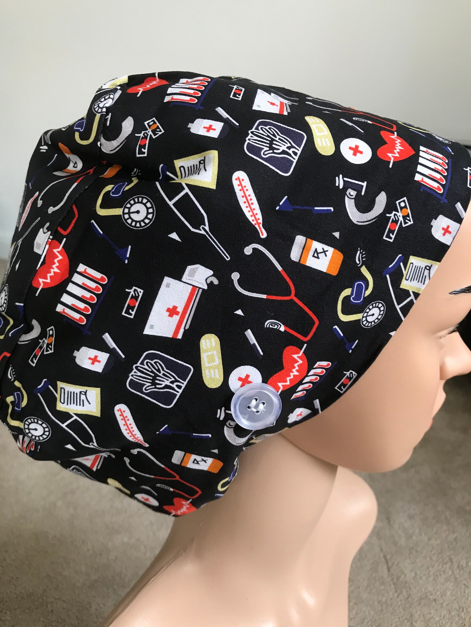 Scrub hat Surgical caps Theatre cap Doctor cap Nurse cap Etsy