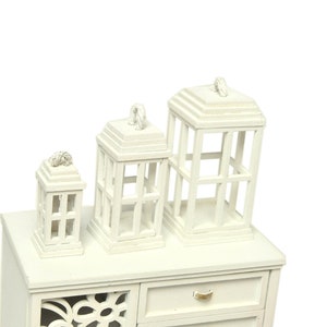 1:6 scale Miniature White Laterns (Small,Medium,Big) / Dollhouse Furniture / for 12 inch doll dolls /