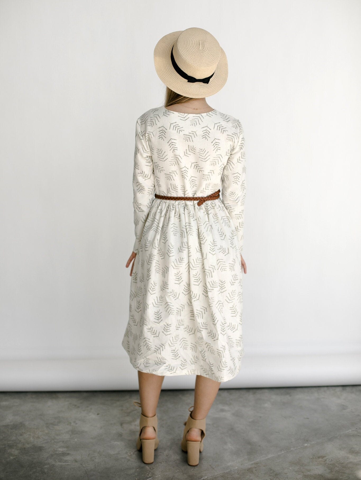 Linen dress woman midi simple linen dress designs modest Etsy