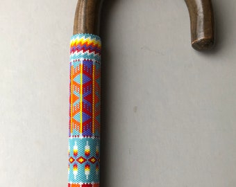 Native American Beaded Walking Cane