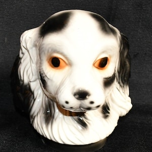 Vintage Ceramic / Pottery  Cocker Spaniel Dog Planter Head Vase - Made In USA #652