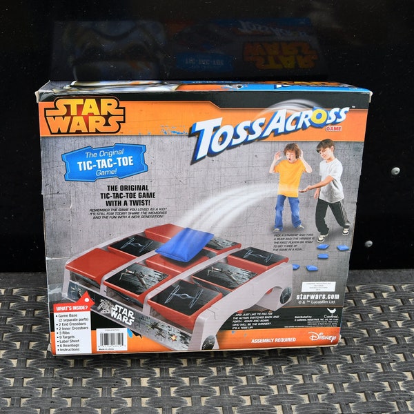 Vintage Disney Star Wars Toss Across / Tic-Tac-Toe - By Mattel / Complete In Box - 2014