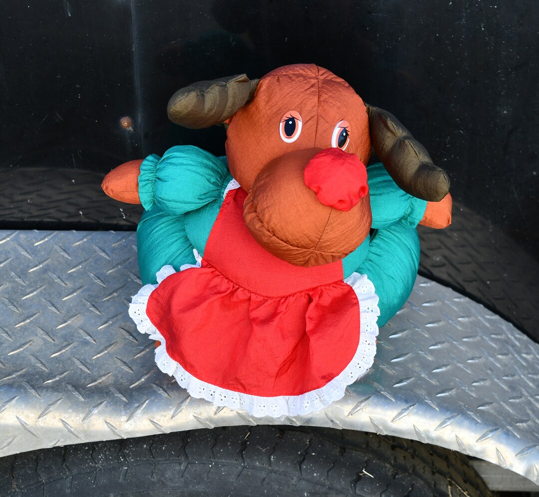 Vintage Christmas Plush Rudolph the Red Nosed Reindeer / Mrs. Rudolph ...