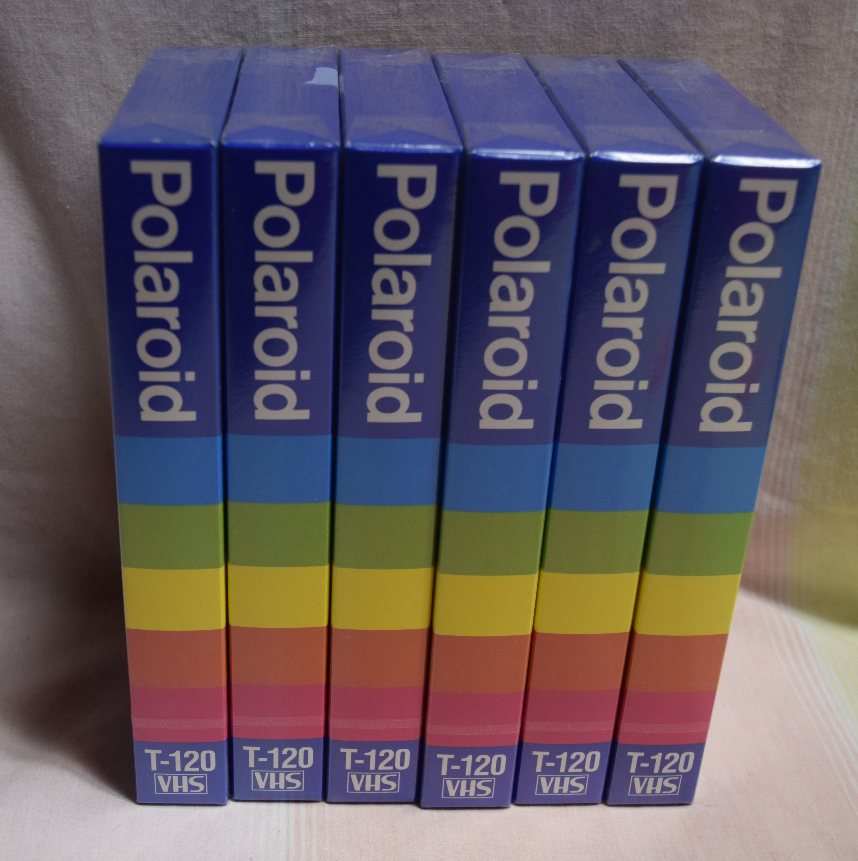 4 New Polaroid Supercolor Video Cassette T-120 3 Pack Plus 1 