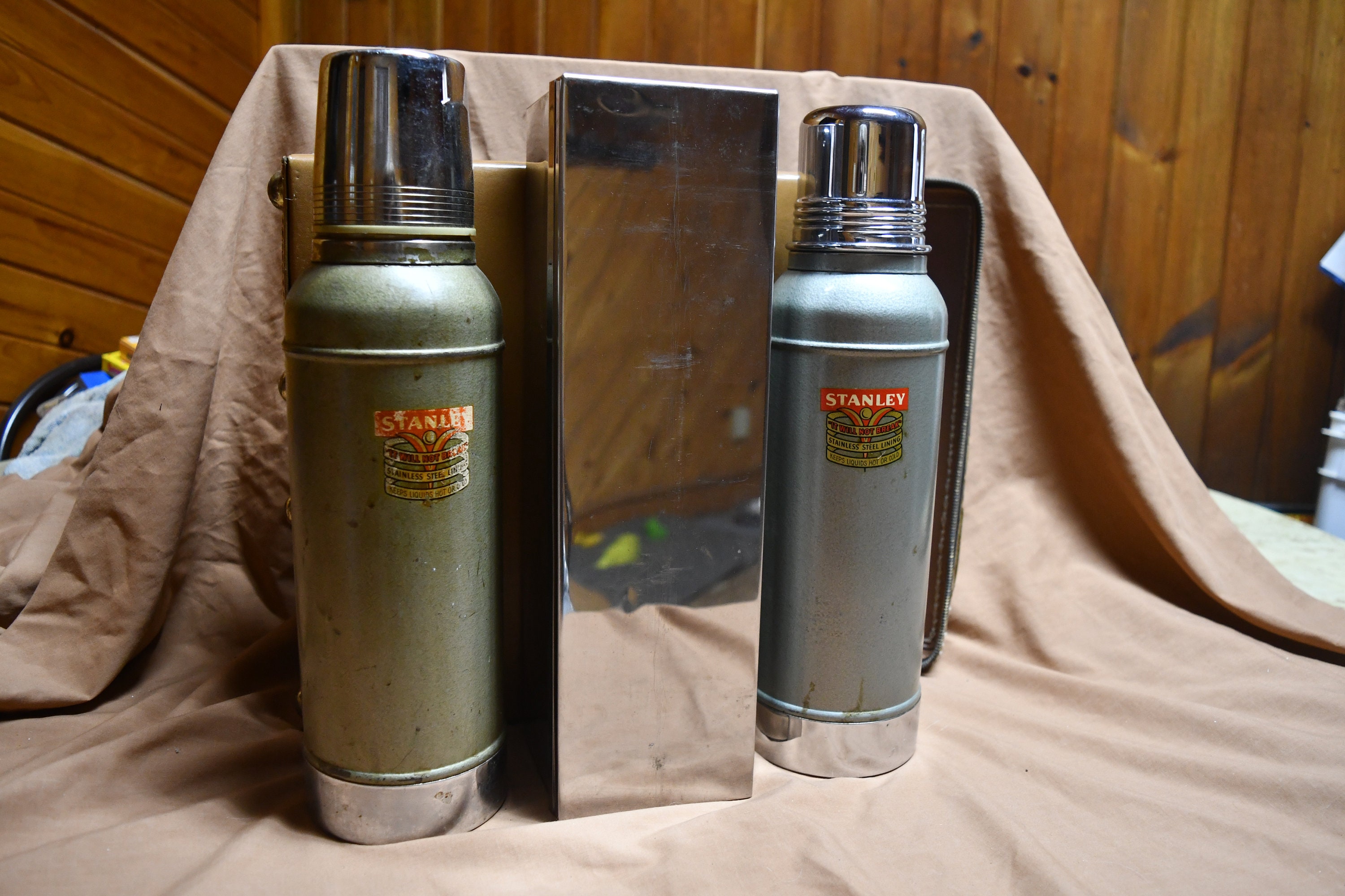 Rare Vintage 1920s STANLEY SUPER VAC Thermos Bottle