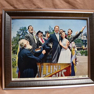 ヴィンテージ フレーム入りプロモーション写真/ロビー カード - 1958 年「メリー アンドリュー」 - ダニー ケイ他出演 - 58/108 National Screen Services Corp/MGM