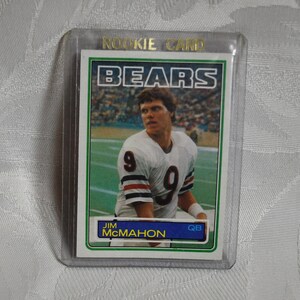 Vintage 1983 Chicago Bears Superbowl quarterback Jim McMahon Rookie Card # 33 / Topps Football 1983 - niet geclassificeerd, maar MINT!